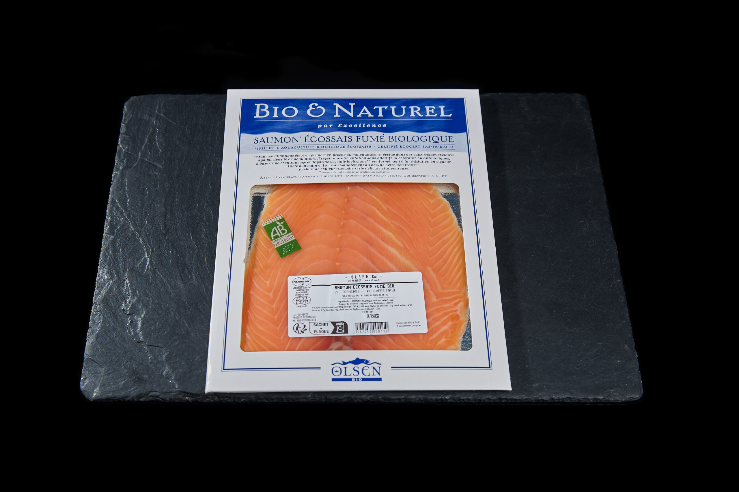 SAUMON FUME BIO ECOSSAIS 150G