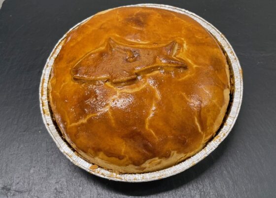 TOURTE AU SAUMON ET ST-JACQUES AU SAFRAN 4 pers
