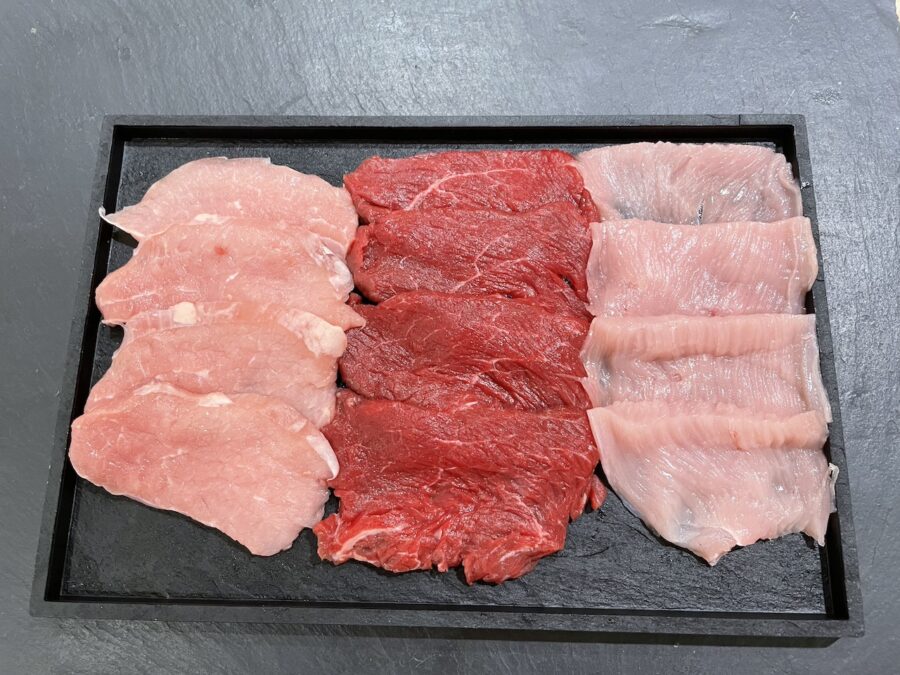 PIERRADE VEAU/BOEUF/VOLAILLE 200G