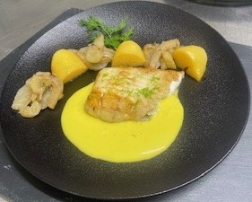 PAVÉ DE TURBOT RÔTI À LA BERGAMOTE DE SICILE