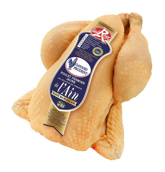 POULET FERMIER JAUNE LABEL ROUGE 4pers-1,5kg